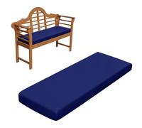 RZYW Cojines para Banco de Madera Interior Exterior, Cojin para Banco de Muebles de Jardín, Cojín para Asiento de Repuesto para Columpio, Sillas Comedor, Terraza, Sofa, Palets,Azul,170x55cm