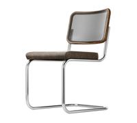 S 32 N Silla de Comedor Cantilever Cromo/ Nuez