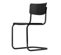 S 43 Silla de Comedor Cantilever Negro/ Haya Teñida Negro