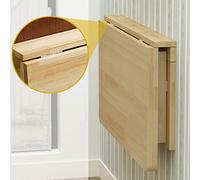 S-AIM Mesa de Hoja abatible montada en la Pared, Escritorio Plegable portátil Flotante Simple, Mesa Colgante ahorradora de Espacio para Estudio, Dormitorio, baño o balcón