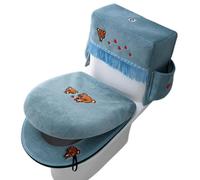 s de Tapa de Váter para Baño Juego de 3 alfombrillas universales cómodas