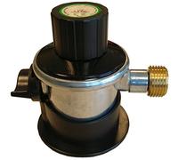 S&M 322341 Regulador Botella Propano con Mando, Color INOX/Negro, Talla única