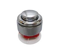 S&M 410529 - Pulsador universal cromado de descarga simple para sistemas de cisterna baja de pulsar | Fácil y rápido de instalar, sin herramientas | Fabricado con plástico de calidad anti-corrosión