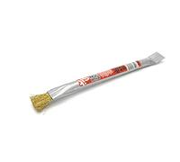S&M 862465 - Rasqueta y pincel limpiador de acero PuliPellet para estufas de pellet | Longitud 240 mm | Rascador y eliminador de alquitrán, hollín y creosota | Altamente resistente