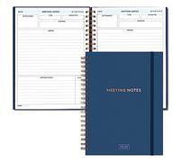S&O - Cuaderno de reuniones grande para el trabajo, organizador profesional, diario de notas corporativas y de conferencias, bloc de notas de debate de proyectos, 208 páginas, 21,3 x 28,4 cm