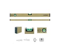 S?owik p01, nivel de burbuja de aluminio anodizado 40 cm, herramienta