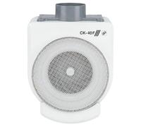 S&P - Extractor de baño CK-60 F, 15 cm, blanco, 59 dB, para ventilación eficiente en espacios residenciales, evita humedad y malos olores, diseño compacto para instalación rápida en conductos estándar