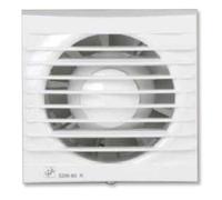 S&P Extractor de baño EDM-80 N — 10 cm, 80 m³/h, 33 dB, 9 W, Blanco
