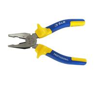 S&R Alicate Universal 160 mm x 34 en acero CR-V - Mango de Goma de 2 componentes