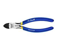 S&R Alicates de corte diagonal 180x24 mm, acero al carbono 55Hi remache redondo