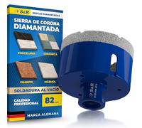 S&R Broca de Diamante para Porcelánico 82mm - Sierra de Corona Perforadora