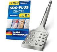 S&R Cincel Taladro SDS plus 250 x 50 mm Plano Baldosas y Azulejos. FABRICADO EN ALEMANIA. Geometría optimizada. Grado industrial