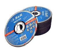 S&R Disco de corte 125 mm para Metal y Hierro 125 x2, 0x22, 23 mm A30 S-BF para uso profesional. Juego de 25 discos 125 metal para amoladora angular.