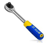 S&R Llave de carraca Trinquete 3/8 reversible 45 dientes. Acero al cromo vanadio (3/8-20.5 cm)