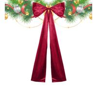 s rojos para árbol de Navidad rojo de pared de 50 x 119 cm para fiestas | para árbol de Navidad con para hogar pared puerta coche, interior y exterior, casa rural, piso y fiesta