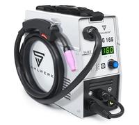 S STAHLWERK Mig Welder 165A 110V/220V Soldador de núcleo de flujo | Máquina de soldar con pantalla digital LED grande IGBT inversor soldador flujo MIG/Lift TIG/Stick 3 en 1