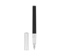 S.T.Dupont - Pluma estilográfica con inicial, color negro y cromado