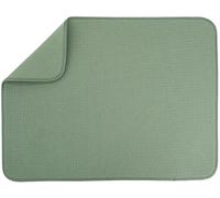 S&T INC. Alfombrilla escurreplatos de microfibra altamente absorbente para secar platos, XL, utensilios, ollas y sartenes, extragrande, 45,7 x 61 cm, verde