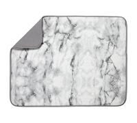 S&T INC. Microfiber Alfombrillas para secar Platos, Microfibra, Marble, 18" x 24"