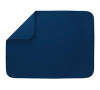 S&T INC. Tapete de secado de platos para cocina, absorbente, reversible, de microfibra, XL, 18 x 24 pulgadas, color azul marino