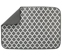S&T INC. Tapete de secado de platos XL, tapete de microfibra altamente absorbente para encimera de cocina, almohadilla de secado de platos para platos, utensilios, ollas y sartenes, extragrande de 18
