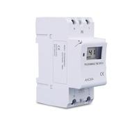S2IZ5O Carril DIN monofásico semanal 7 días programable Interruptor de Tiempo Digital relé Temporizador Control AC 220V 230V 12V 24V 48V 16A(30A,48V AC DC)