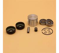 SAANICH 44 mm y amperio;Conjunto de anillo de pasador de pistón de 45mm, sello de aceite de cojinete de cigüeñal apto for HUSQVARNA 350 351 353, piezas de repuesto de motosierra de Gas(44MM HUS350)