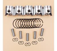 SAANICH 5 unids/lote 35mm Kit de anillos de pasador de pistón apto for STIHL FS120 FS120R FS300 BT121 FS 120 300 desbrozadora repuestos for cortadora de césped