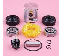 SAANICH Kit de anillo de pistón de 39mm apto for Husqvarna 235 236 236E 240 240E cojinete de cigüeñal sello de aceite línea de combustible bombilla de imprimación motosierra pieza de repuesto