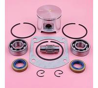 SAANICH Kit de anillo de pistón de 48mm apto for Husqvarna 61, cojinete de cigüeñal, juego de juntas de cilindro de sello de aceite, repuesto de motosierra