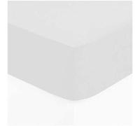 Sabana ajustable color blanco 160x200cm