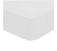 Sabana ajustable color blanco 90x190cm