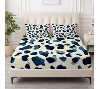 Sábana bajera ajustable de 180 x 200 cm, para cama con somier de boxspring, color beis, abstracto, de microfibra de alta calidad, para colchones de hasta 35 cm, para alérgicos, elástica, antibolitas