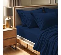 Sábana Bajera Ajustable, tamaño King, 160 x 200 + 30 cm, 100% algodón, 145 Hilos, Lavable a máquina a 30 °C, Ropa de Cama Suave y Duradera