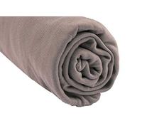 Sábana Bajera de 160 x 200 cm, Cama Doble Grande, 160 x 200 cm, bambú hipoalergénico, Color marrón Pardo | Extensible| Sueño Saludable | Marca Easy Dort | Oeko-Tex Fabricado en Europa