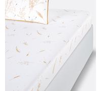 Sábana bajera de algodón, Graminée. Talla Cama 90cm (90x190cm). Color Estampado