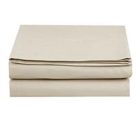 Sábana Bajera de Lujo de Venta en Amazon - De la Mayor Calidad. Sin Arrugas, aporta Elegancia y Confort; algodón Egipcio de 1500 Hilos, tamaño Completo, Color Dorado, 1 Unidad.