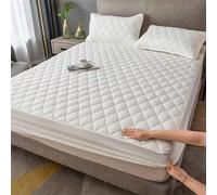 Sábana bajera para somier con estructura de rejilla y fundas de almohada