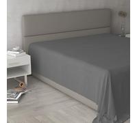 Sábana encimera MAX Color 100% algodón, Gris Oscuro, Doble Maxy