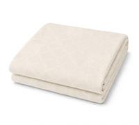 SABANALIA - Colcha Cama 135 de Pique Giovanna | 230 x 275 | 60% Algodón - 40% Poliéster | (Disponible en Varios tamaños y Colores) - Crudo