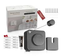 SABN STORE Pack Tendedero Extensible Pared Exterior, Incluye Kit Instalación Sin Taladro o Con Tornillos para Baño/Balcón + Kit Pladur y Set 10 Pinzas - Tendedero Pared Exterior - Tenderete Extensible