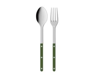 SABRE Paris Cubiertos de servir Bistrot Solid. 2 piezas Verde