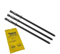 SabreCut 3pcs SC146PH2_3 146mm PH2 Puntas autofeed yeso | Compatible con Bosch, Phillips No.2 un extremo, punta forjada mejora resistencia impacto