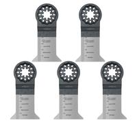 SabreCut 5pcs SCFN44B_5 50mm x 40mm 18 TPI Hojas multitool Larga vida | Compatible con Bosch, Fein (Non-StarLock), hojas HSS bimetal cortan madera, metal y clavos