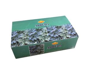 SAC Incienso en Conos de Ruda - Caja Completa de 12 Cajitas de 10 Conos (120 Conos) - Aromaterapia y Fragancia para el Hogar