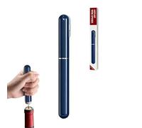 Sacacorchos bomba de aire con cortador de cápsulas - Abrebotellas a presión manual azul, set 2 en 1 profesional para casa, fiesta y regalo