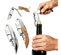 Sacacorchos Personalizado con Nombre, Abridor de Vino Profesional ，Plata | Regalo Único para Amantes del Vino