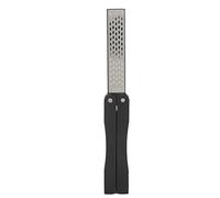 Sacapuntas de Bolsillo Plegable con Ventilador de Esmeril Portátil de Doble Cara para Herramientas de Jardín Al Aire Libre (BLACK)