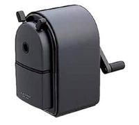 Sacapuntas de madera con manivela Uni KH-20, color negro