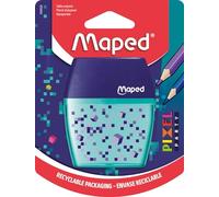 Sacapuntas Infantil Maped Pixel Party - 2 Orificios, Eficiente y Divertido - Ideal para la Escuela, Maped